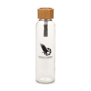 450ml Glass Bamboo Bottle