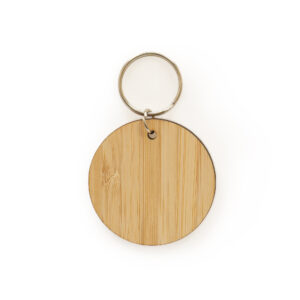 Promotional Circular Bamboo Keyring